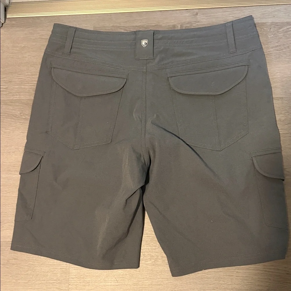 Kuhl Women's Gray Cargo Shorts - Utility Back Pocket Design
